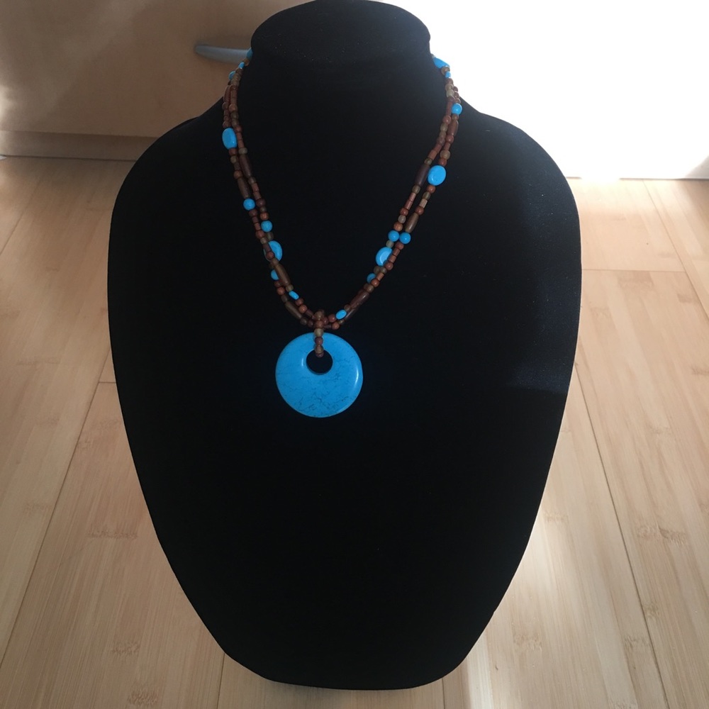 Genuine Turquoise Stone Necklace🌺NWT